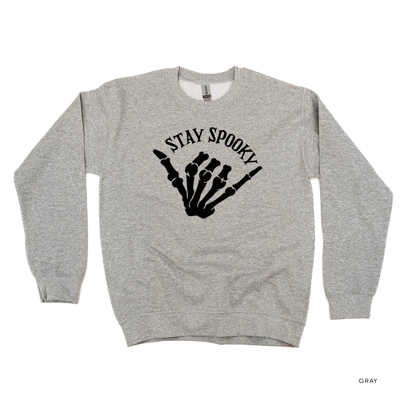 Stay Spooky Skelly Hand - FULL SIZE - Basic Fleece Crewneck