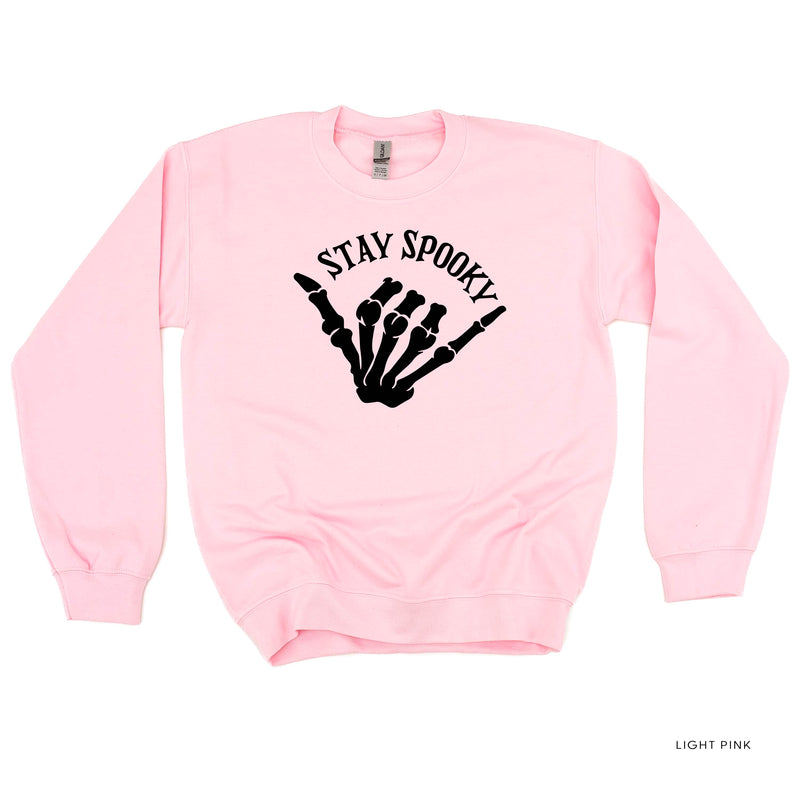 Stay Spooky Skelly Hand - FULL SIZE - Basic Fleece Crewneck