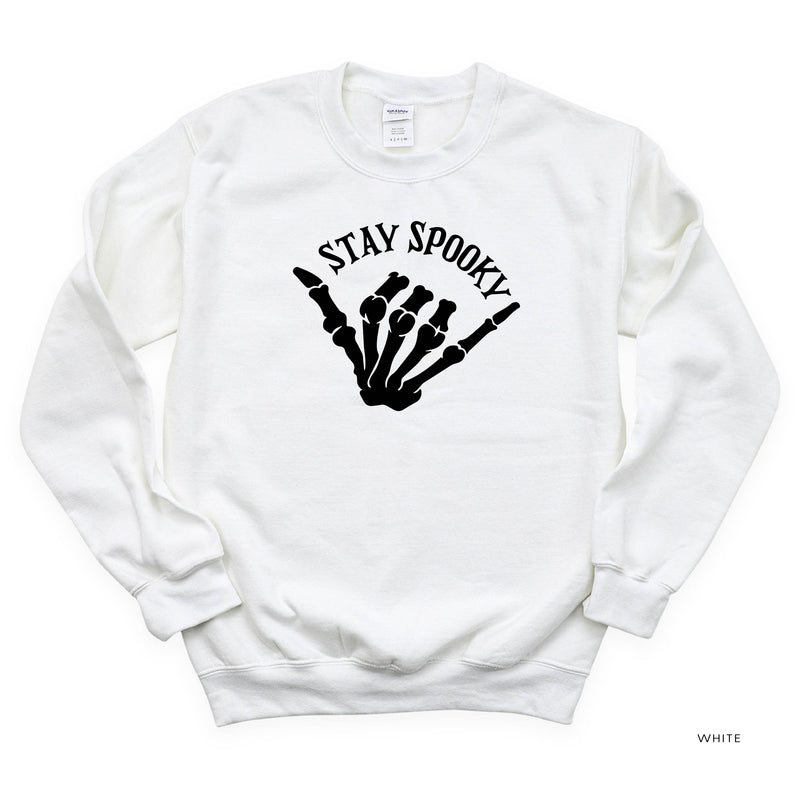 Stay Spooky Skelly Hand - FULL SIZE - Basic Fleece Crewneck