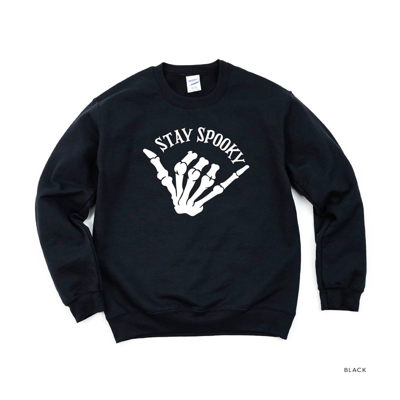 Stay Spooky Skelly Hand - FULL SIZE - Basic Fleece Crewneck