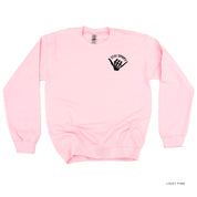Stay Spooky Skelly Hand - POCKET - Basic Fleece Crewneck Little Mama Shirt Shop LLC