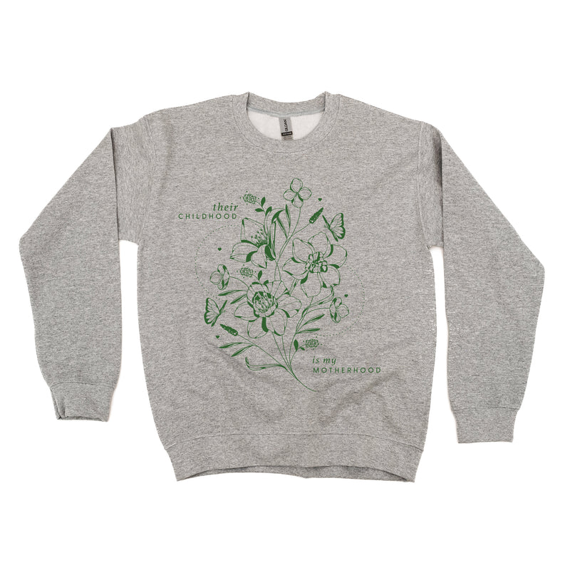 Their Childhood is My Motherhood - BASIC FLEECE CREWNECK