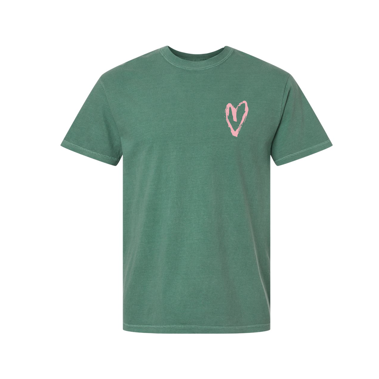 Big Heart - Teach Them Love Them Watch Them Grow (pf&b) - Comfort Colors Tee Little Mama Shirt Shop