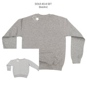 Thank My Lucky Stars (f&bd) - Set of 2 BASIC Fleece Gray Sweaters Little Mama Shirt Shop