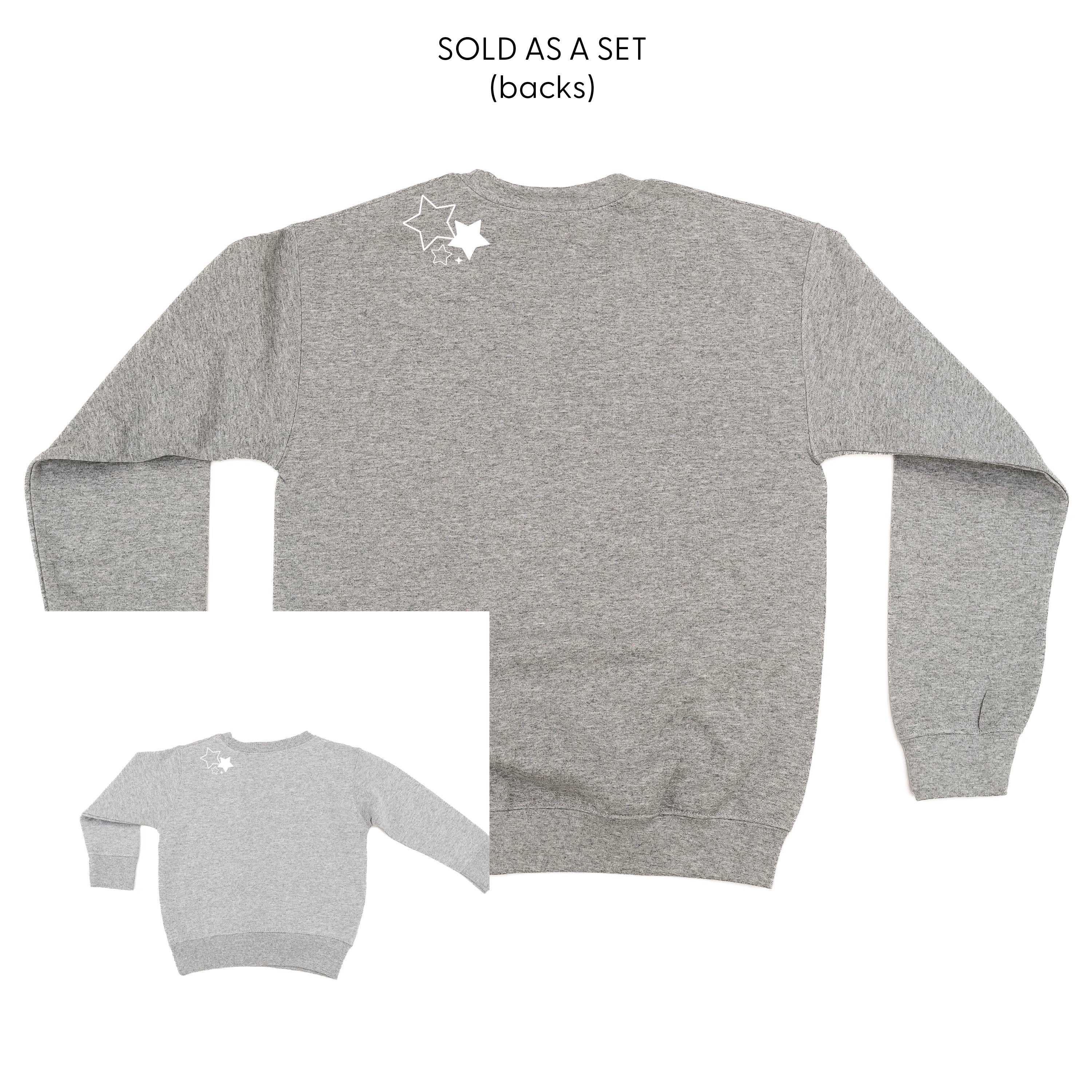 Thank My Lucky Stars (f&bd) - Set of 2 BASIC Fleece Gray Sweaters Little Mama Shirt Shop