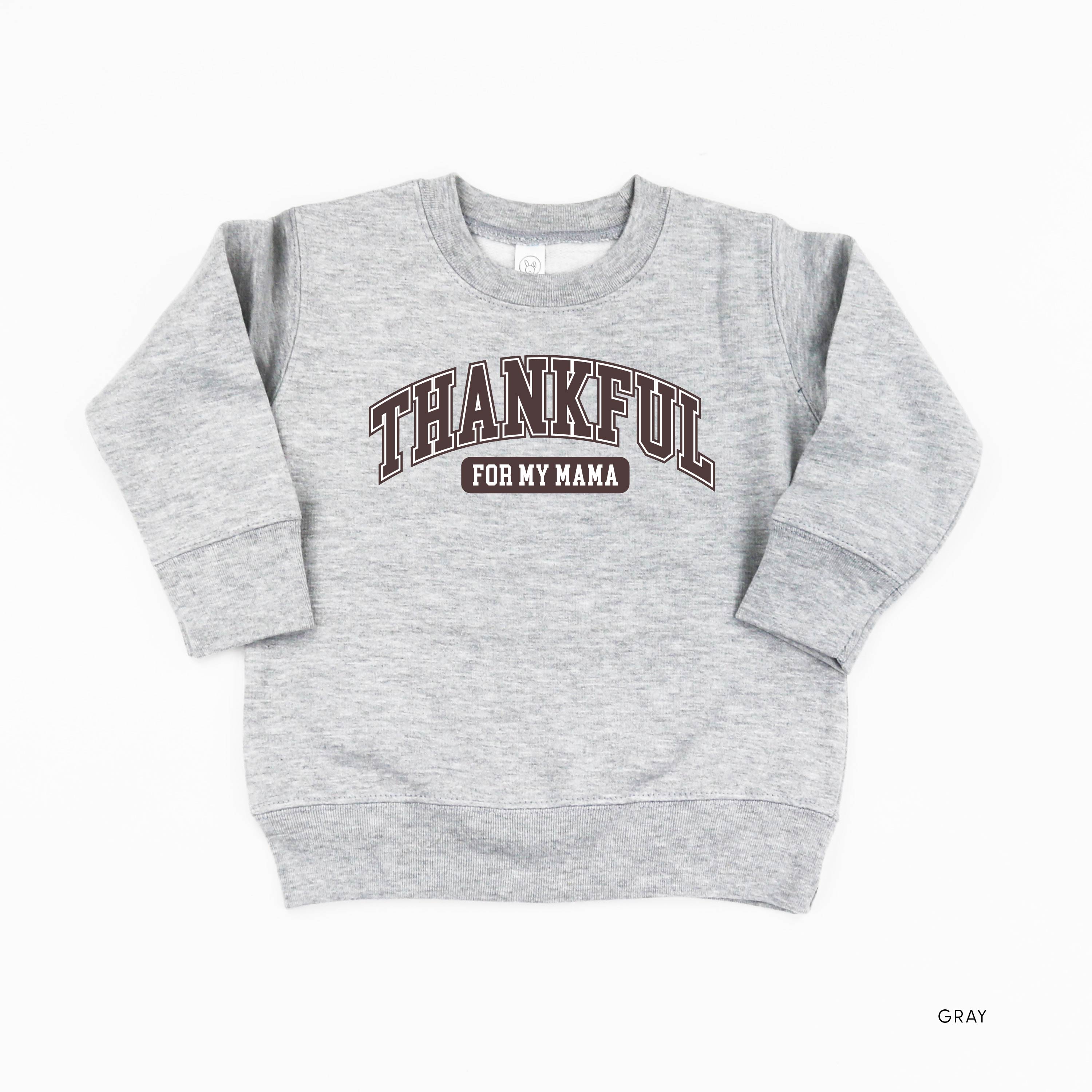 Thankful For My Mama - Child Sweater Little Mama Shirt Shop