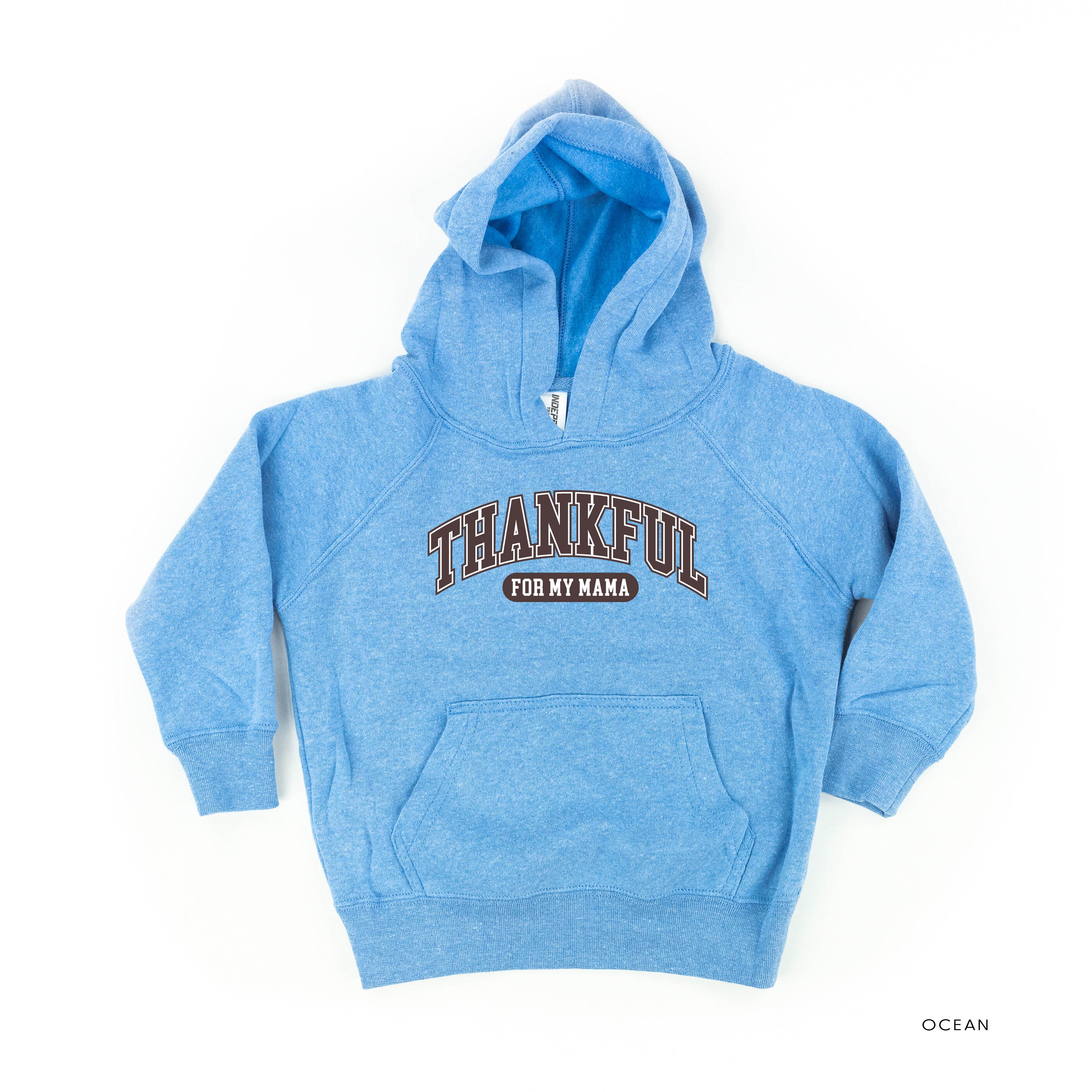 Thankful For My Mama - Child Hoodie Little Mama Shirt Shop