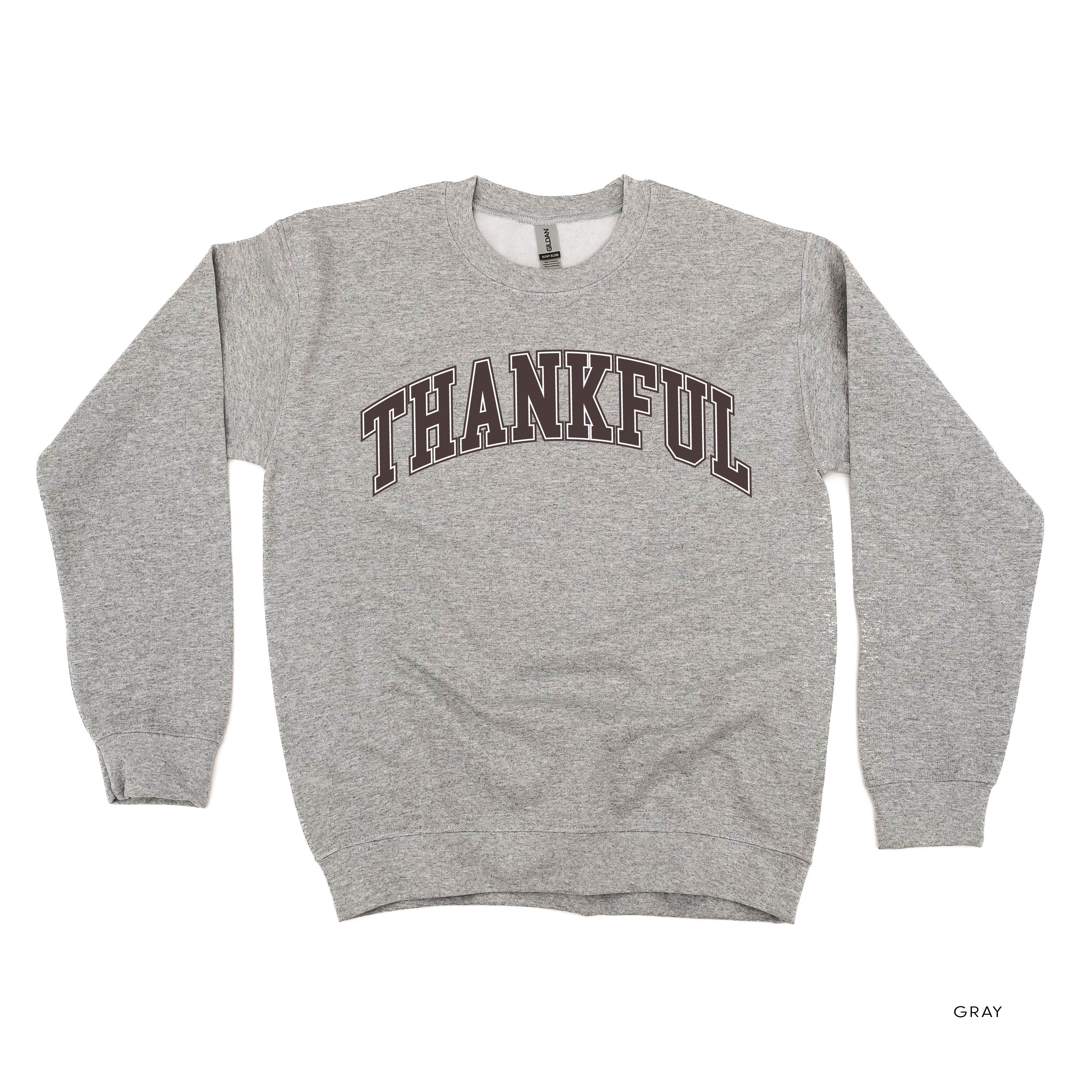 Thankful (Arched) - BASIC Fleece Little Mama Shirt Shop LLC