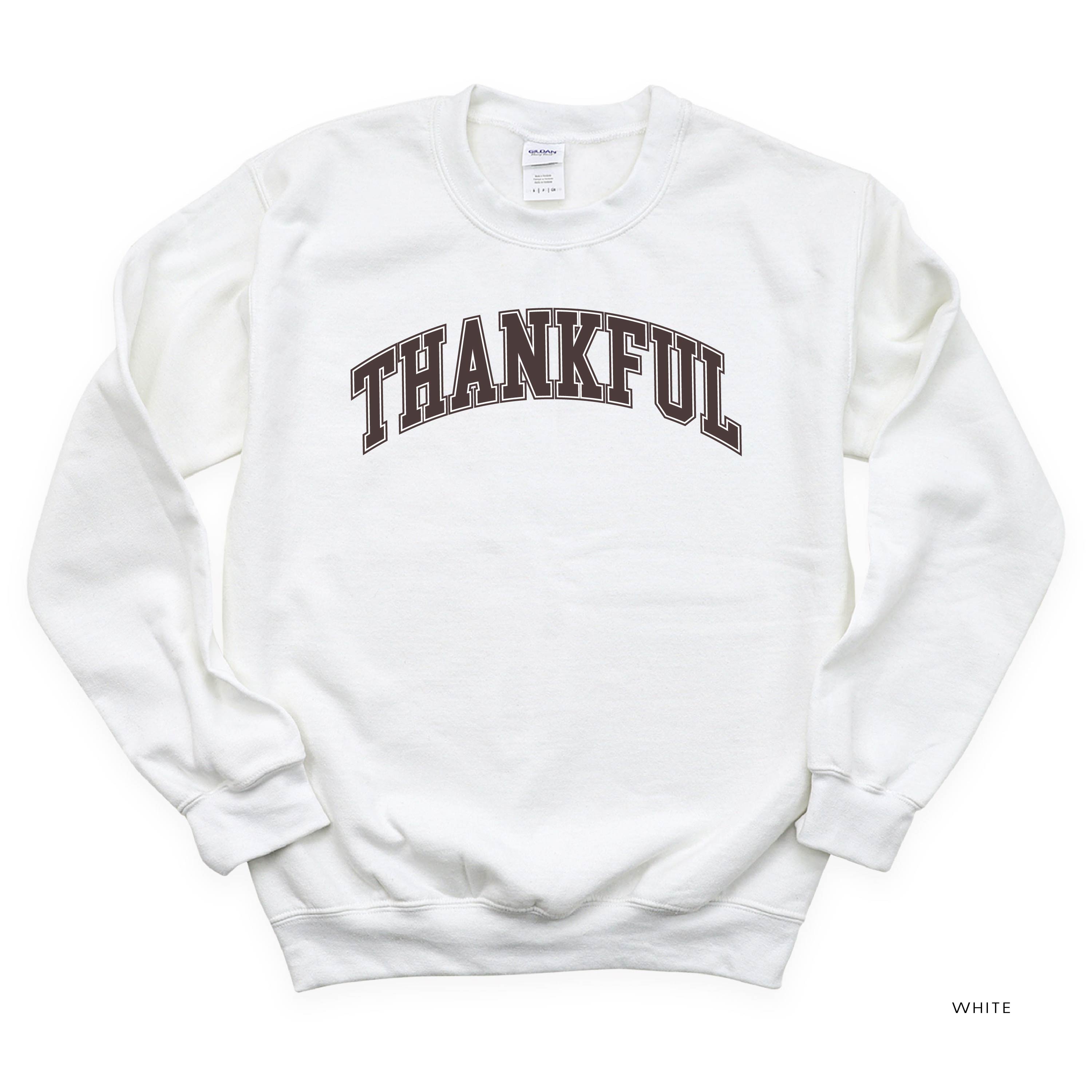 Thankful (Arched) - BASIC Fleece Little Mama Shirt Shop LLC