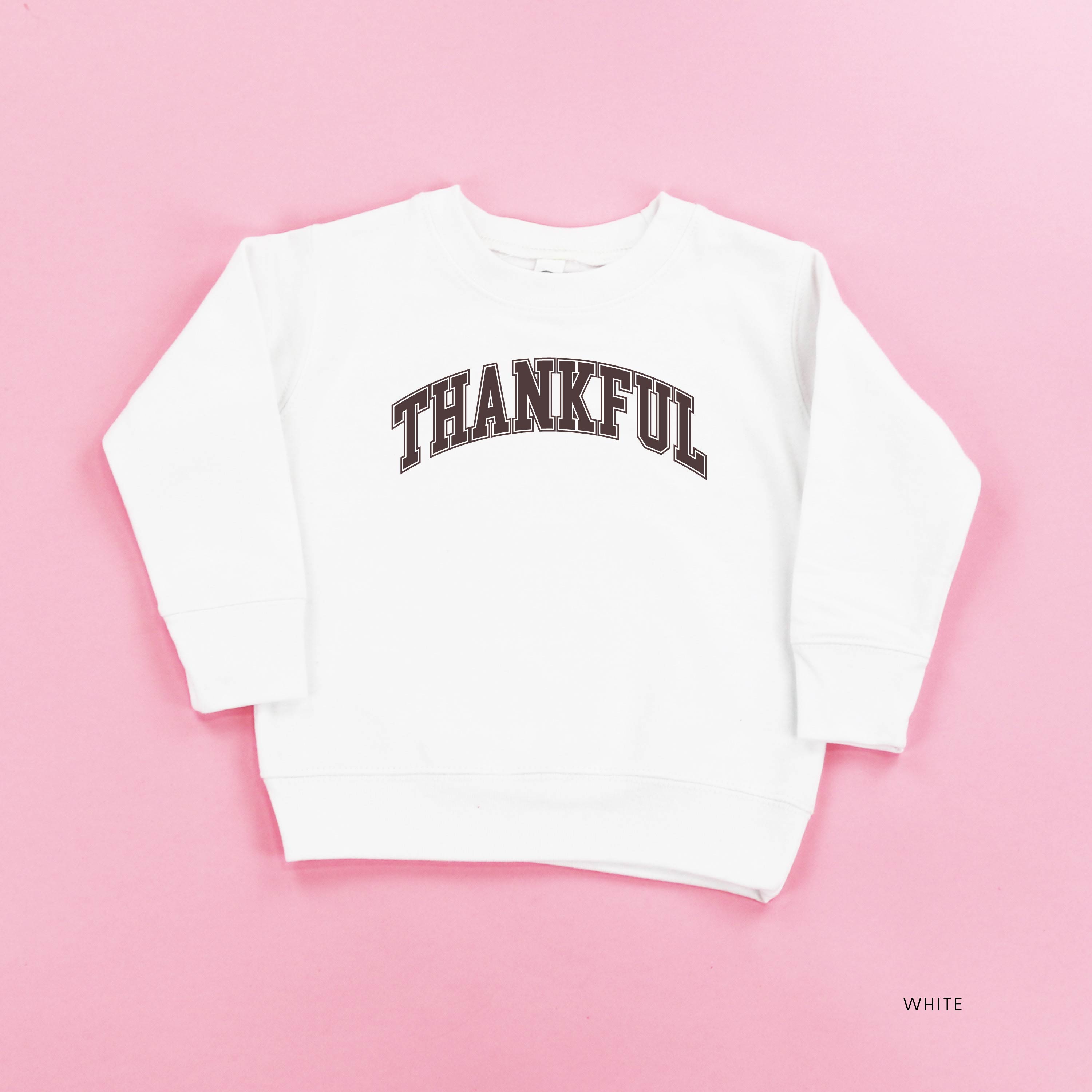 Thankful (Arched) - Child Sweater Little Mama Shirt Shop