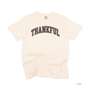 Thankful (Arched) - Comfort Colors Tee Little Mama Shirt Shop