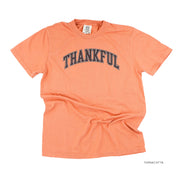 Thankful (Arched) - Comfort Colors Tee Little Mama Shirt Shop