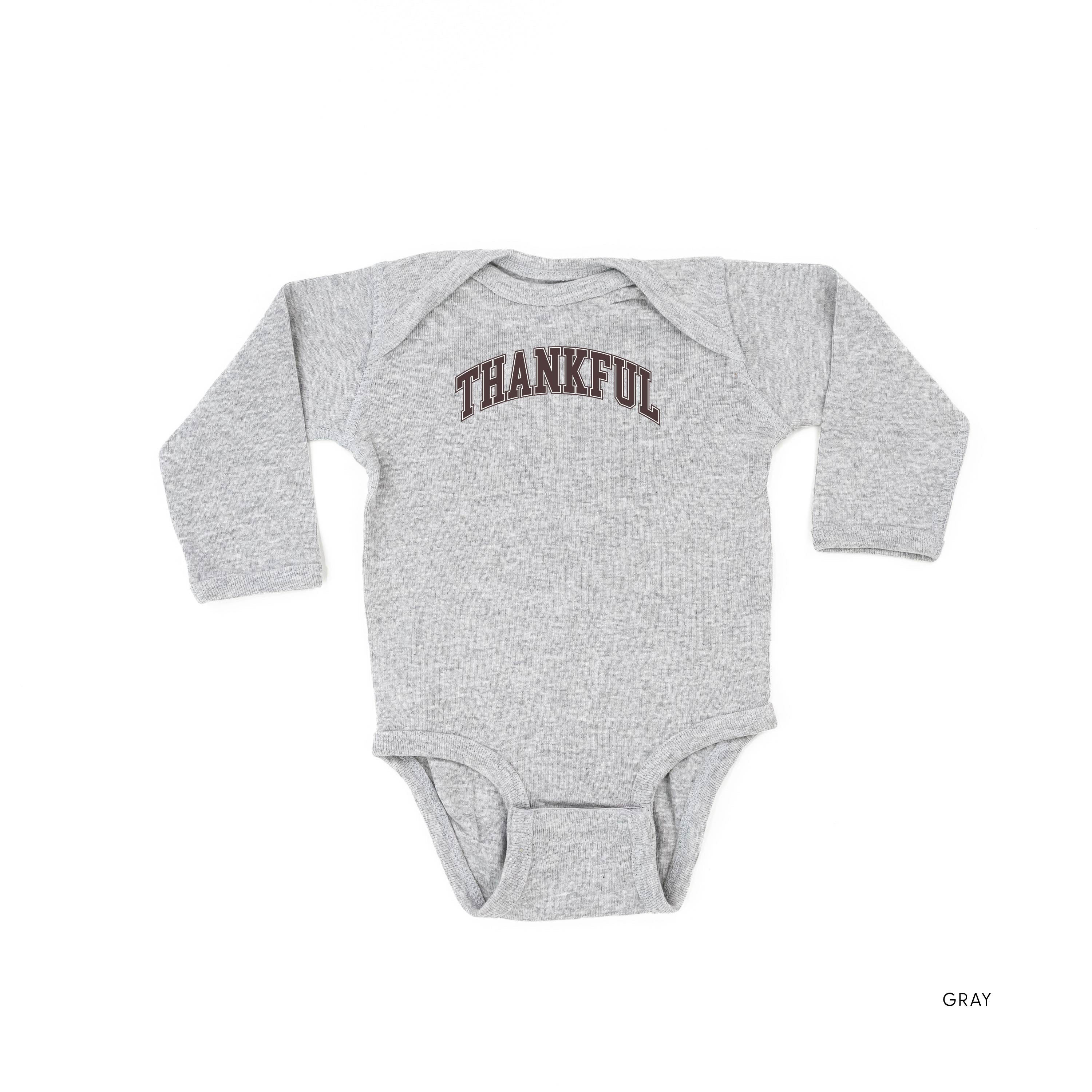 Thankful (Arched) - Child LONG SLEEVE Tee Little Mama Shirt Shop