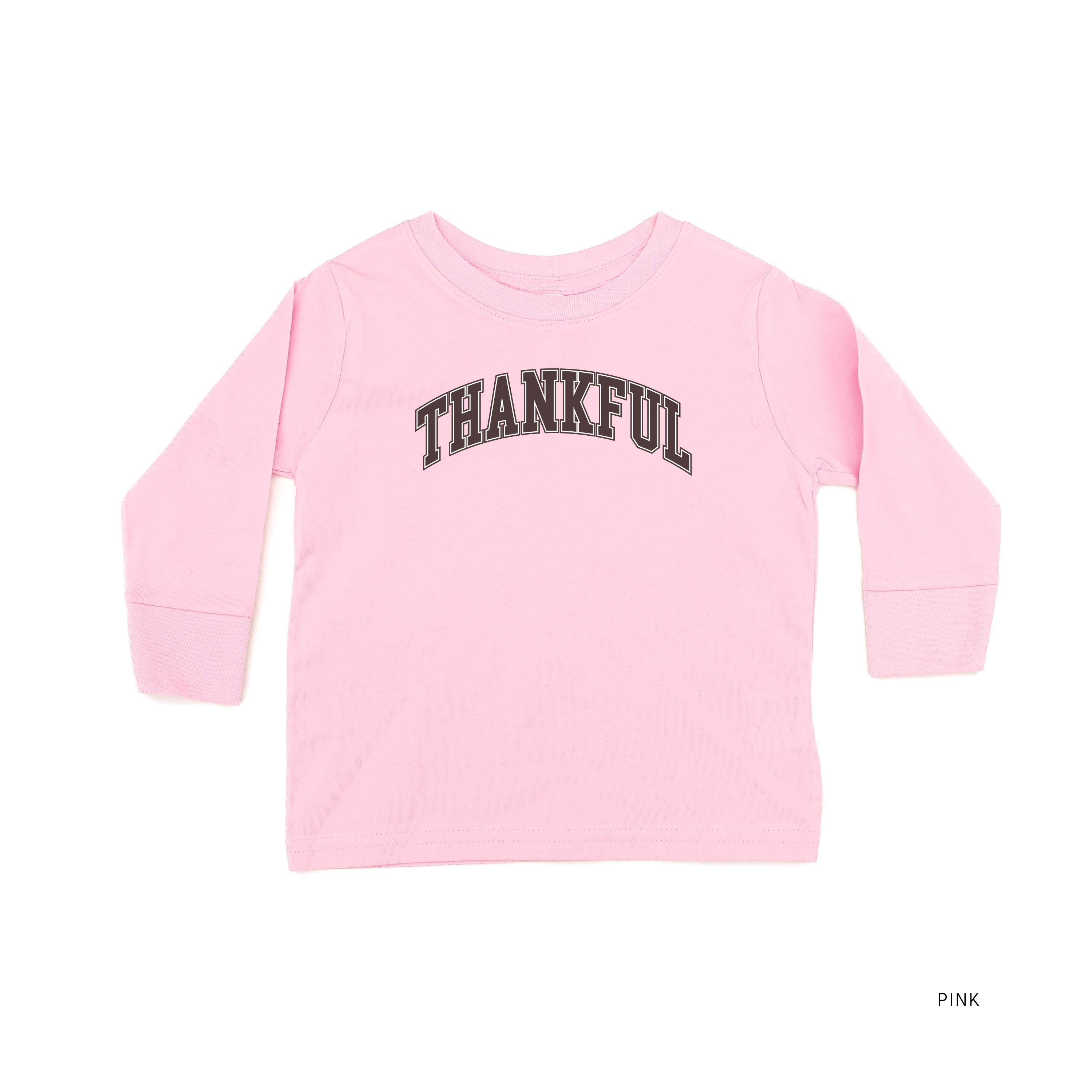 Thankful (Arched) - Child LONG SLEEVE Tee Little Mama Shirt Shop