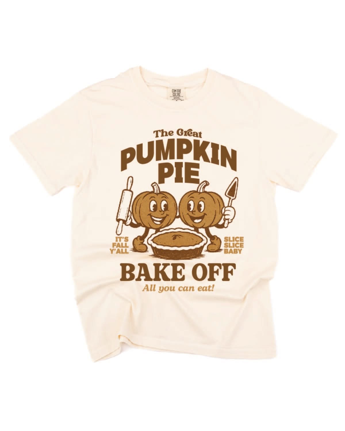 The Great Pumpkin Pie Bake-Off - Ivory Comfort Colors Tee Little Mama Shirt Shop