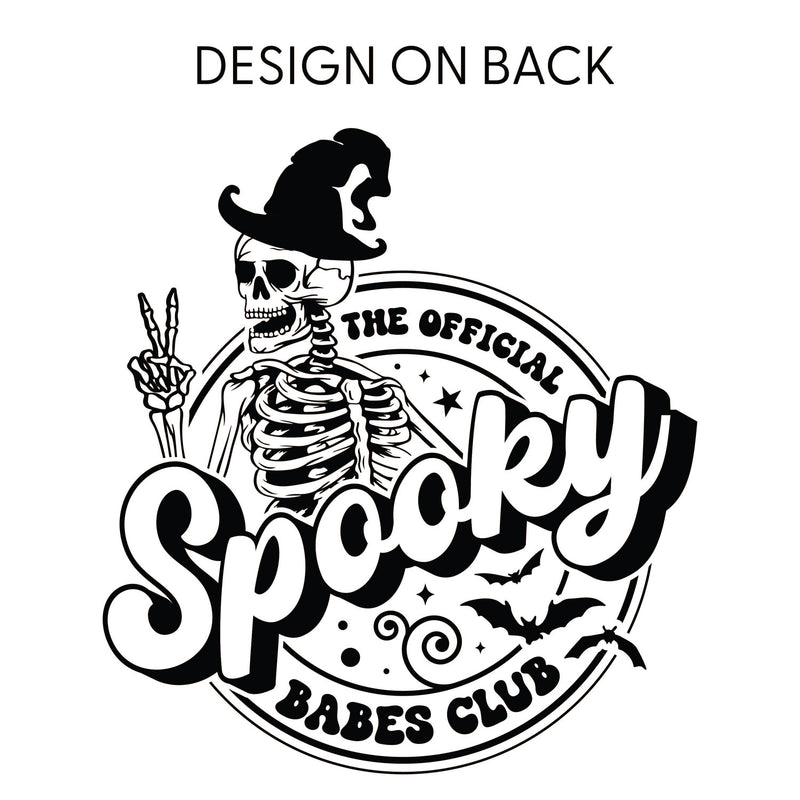 The Official Spooky Babes Club - Pocket Design on Front w/ Full Design on Back - Basic Fleece Crewneck