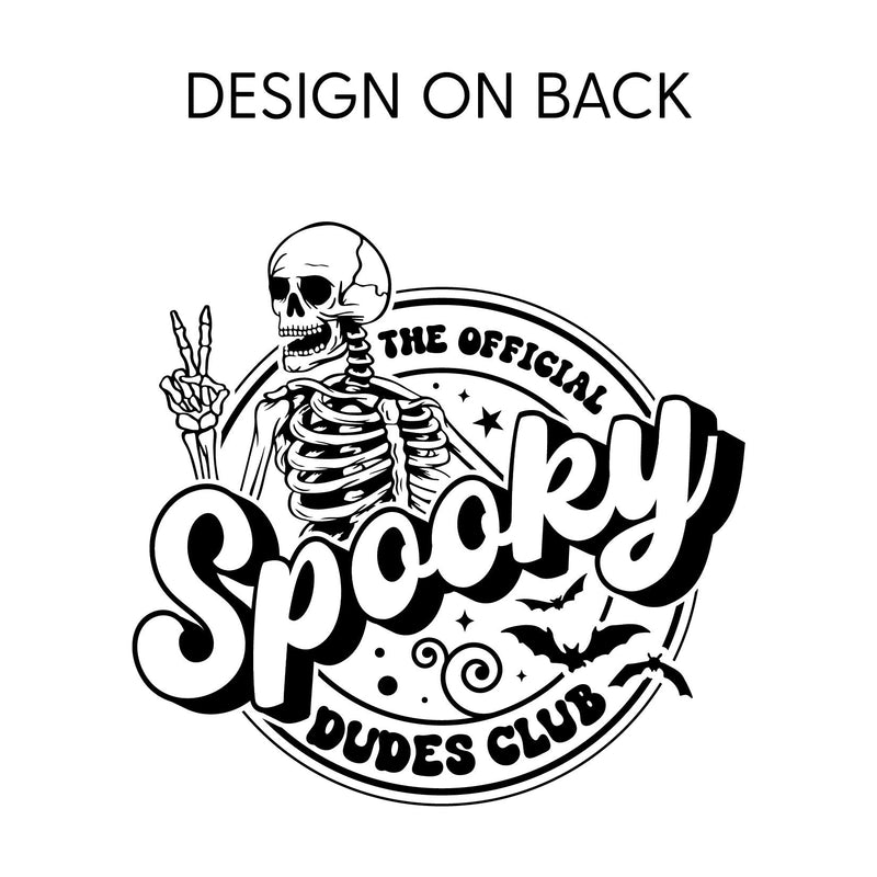 The Official Spooky Dudes Club - Pocket Design on Front w/ Full Design on Back - Basic Fleece Crewneck