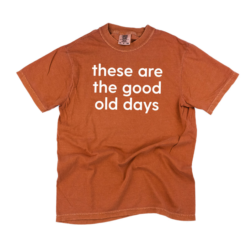 These Are The Good Old Days - Design on Front - SHORT SLEEVE COMFORT COLORS TEE