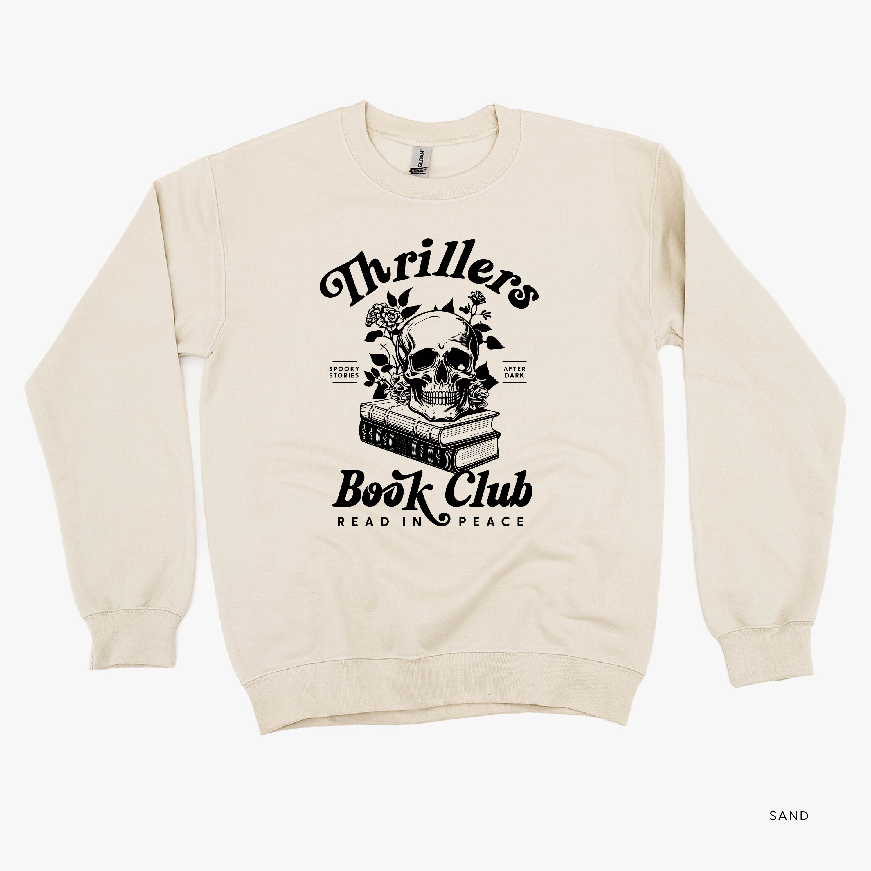 Thrillers Book Club - Basic Fleece Crewneck Little Mama Shirt Shop LLC