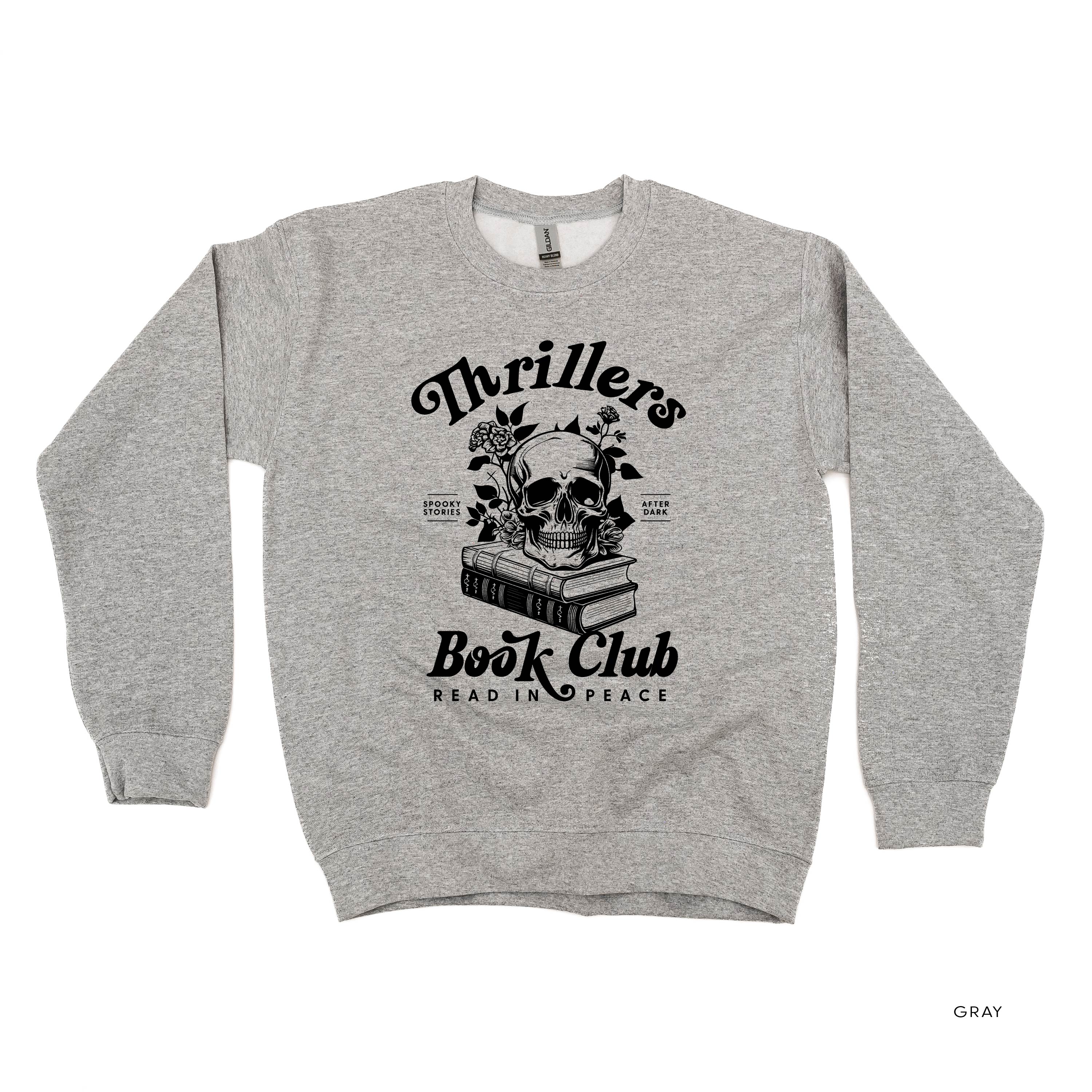 Thrillers Book Club - Basic Fleece Crewneck Little Mama Shirt Shop LLC