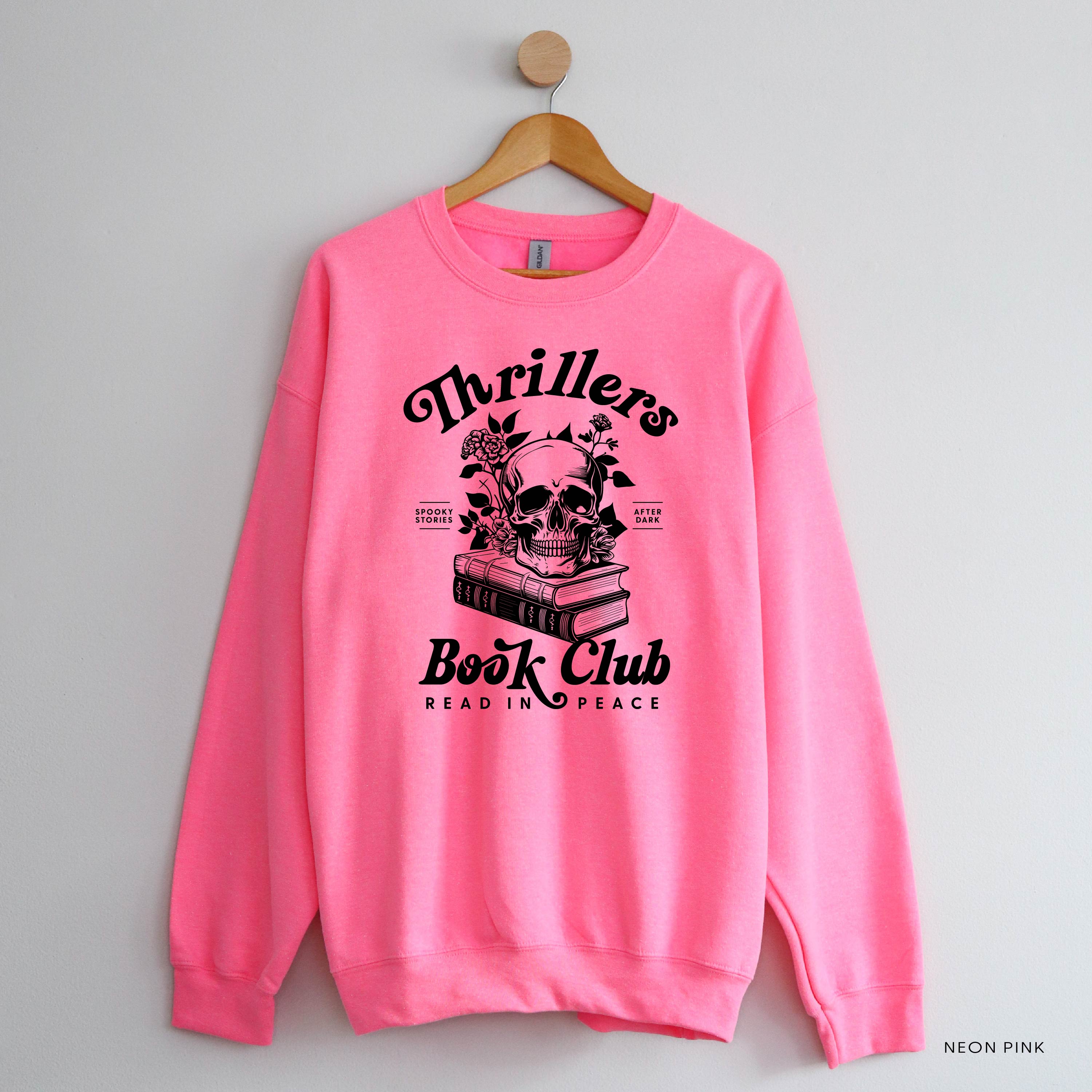 Thrillers Book Club - Basic Fleece Crewneck Little Mama Shirt Shop LLC