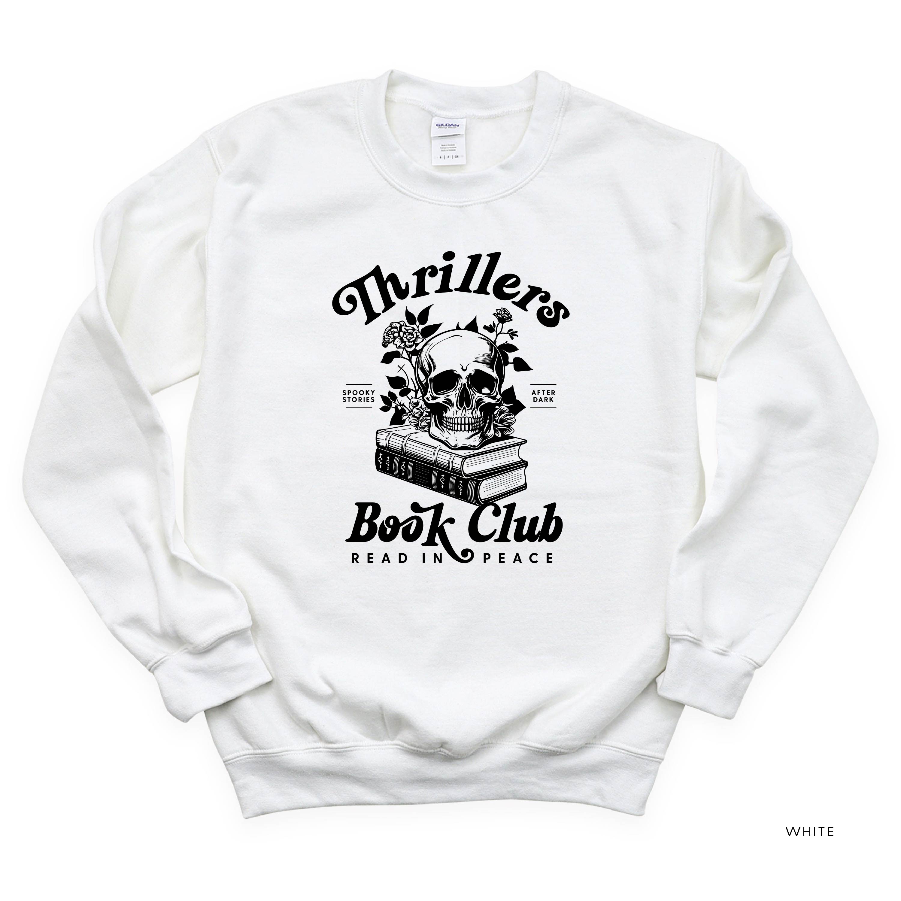 Thrillers Book Club - Basic Fleece Crewneck Little Mama Shirt Shop LLC