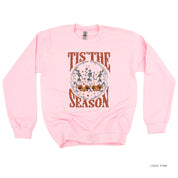 Tis' the Season (Festive Skeletons) - Basic Fleece Crewneck Little Mama Shirt Shop LLC