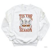 Tis' the Season (Festive Skeletons) - Basic Fleece Crewneck Little Mama Shirt Shop LLC