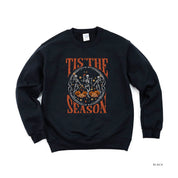 Tis' the Season (Festive Skeletons) - Basic Fleece Crewneck Little Mama Shirt Shop LLC
