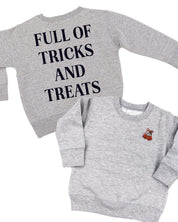 Full of Tricks and Treats (pf&b) - Child Sweater Little Mama Shirt Shop