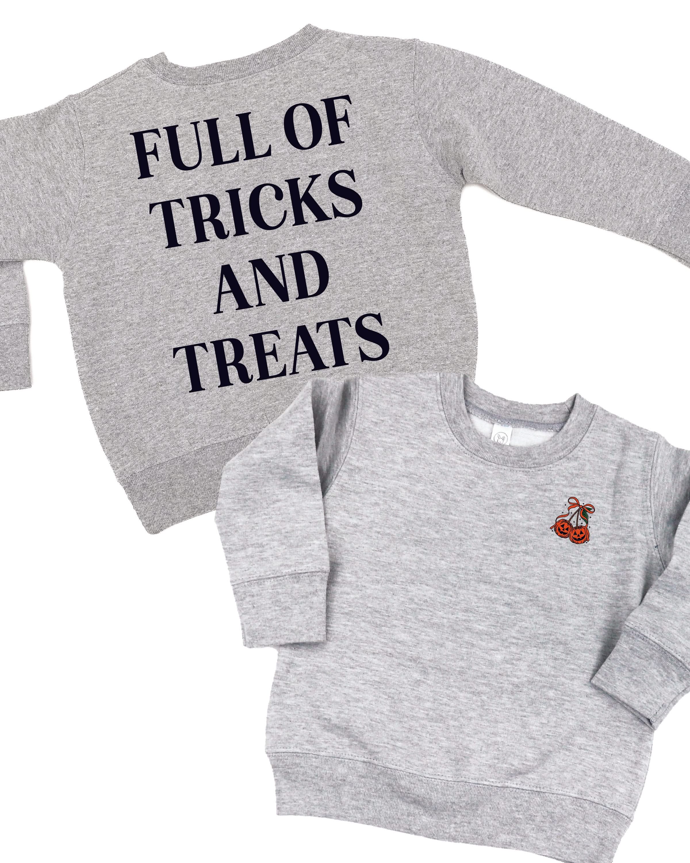 Full of Tricks and Treats (pf&b) - Child Sweater Little Mama Shirt Shop