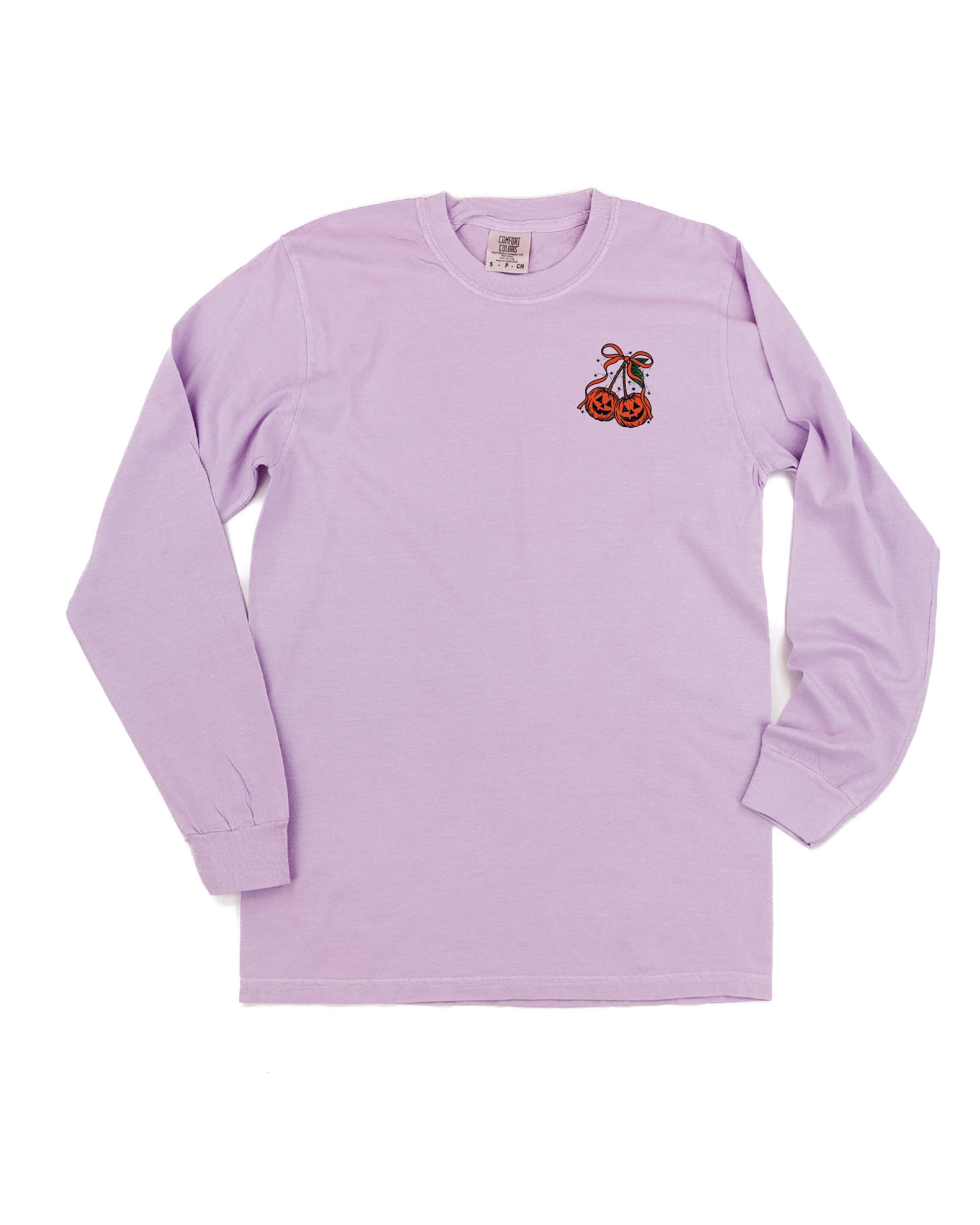Full of Tricks and Treats (pf&b) - Long Sleeve Comfort Colors Tee Little Mama Shirt Shop