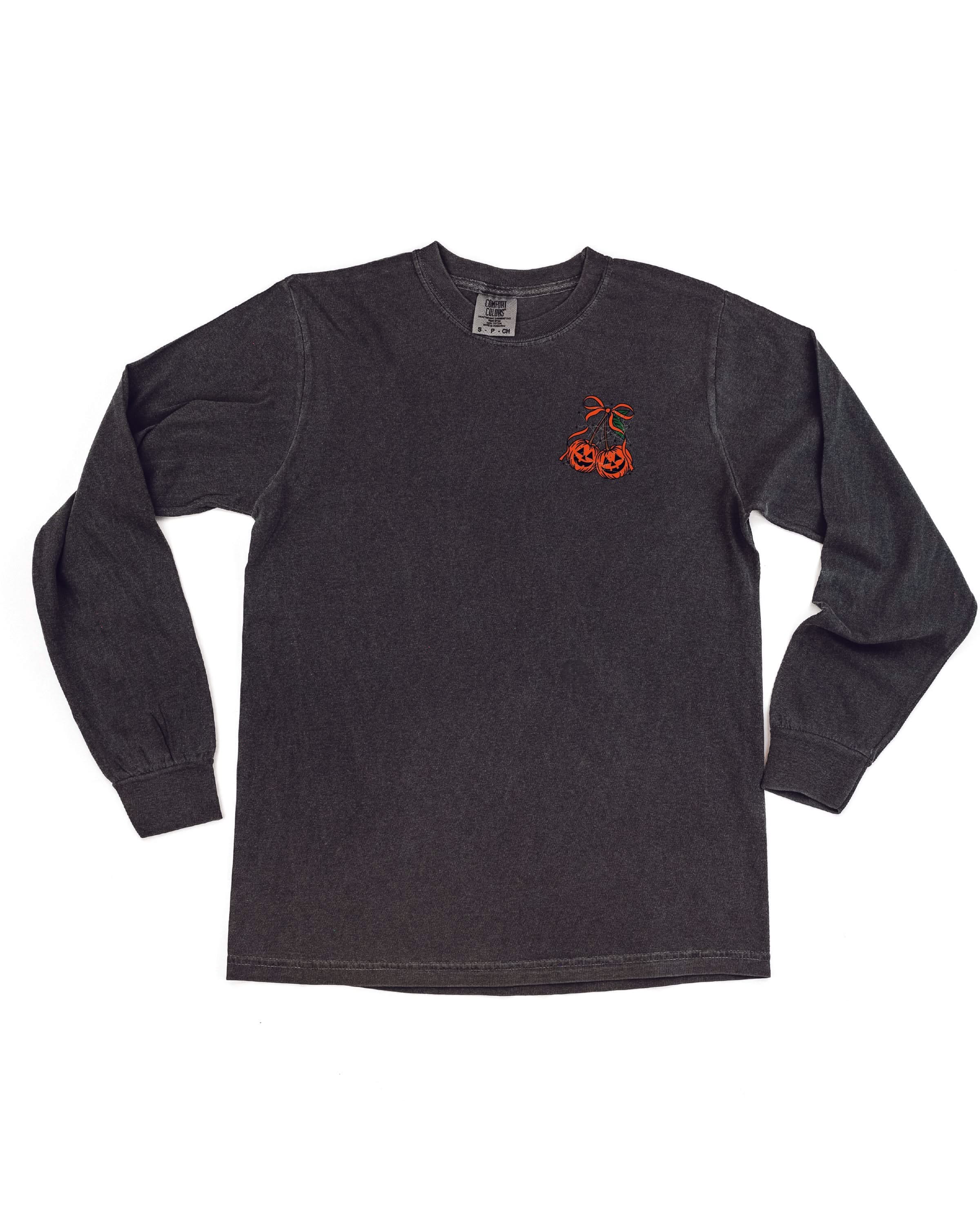 Full of Tricks and Treats (pf&b) - Long Sleeve Comfort Colors Tee Little Mama Shirt Shop