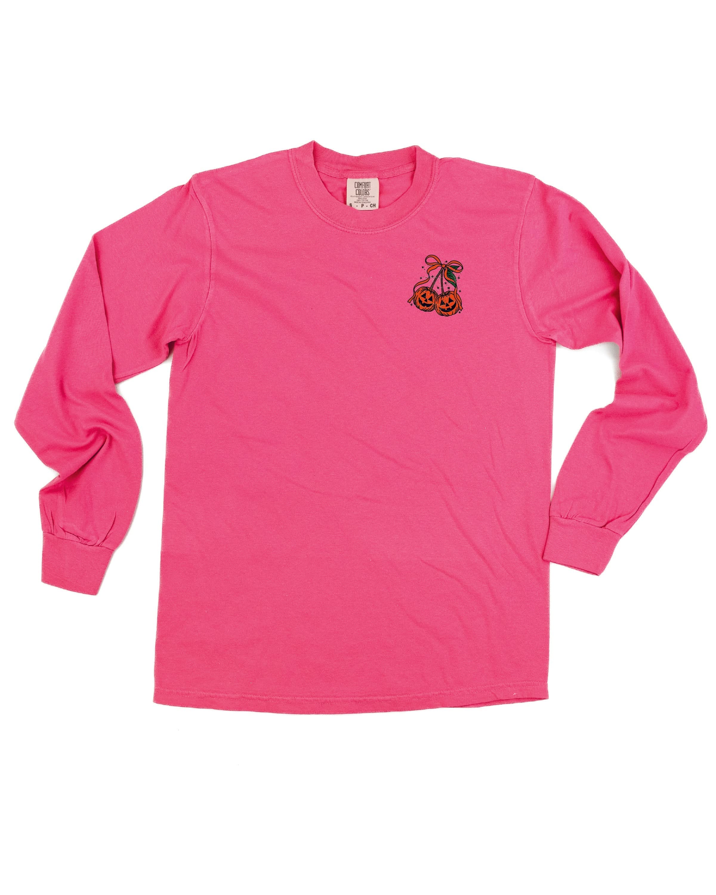 Full of Tricks and Treats (pf&b) - Long Sleeve Comfort Colors Tee Little Mama Shirt Shop