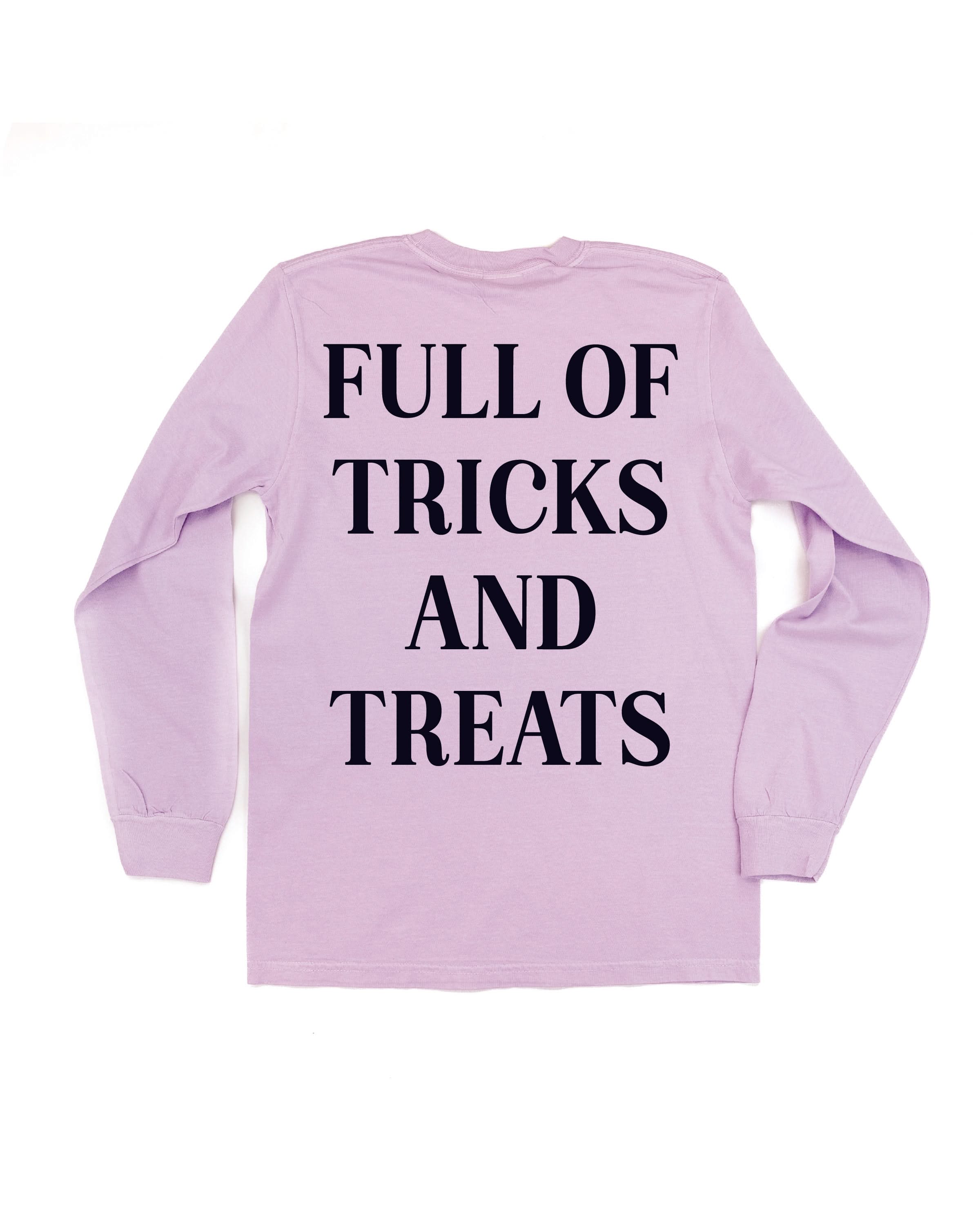 Full of Tricks and Treats (pf&b) - Long Sleeve Comfort Colors Tee Little Mama Shirt Shop