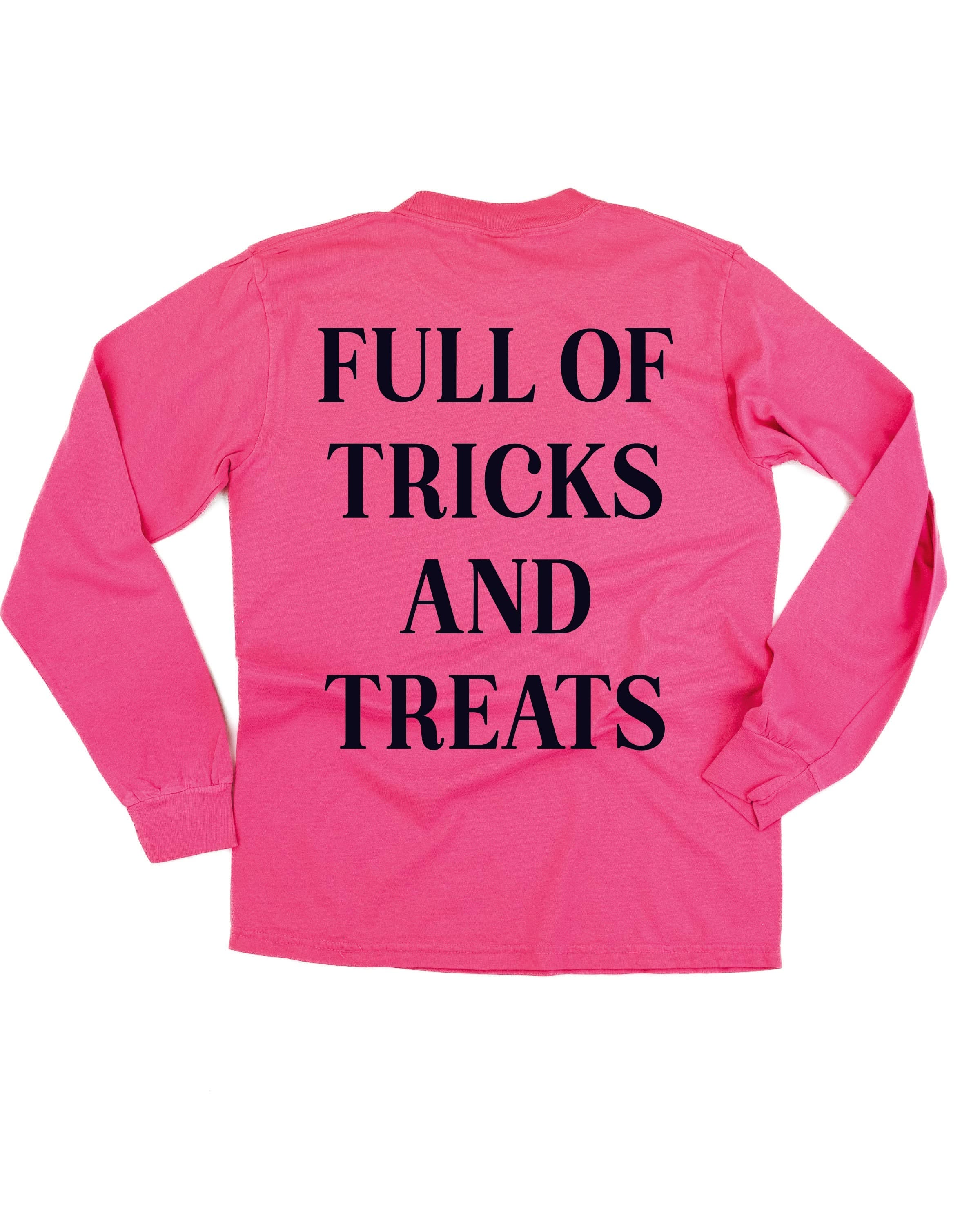 Full of Tricks and Treats (pf&b) - Long Sleeve Comfort Colors Tee Little Mama Shirt Shop