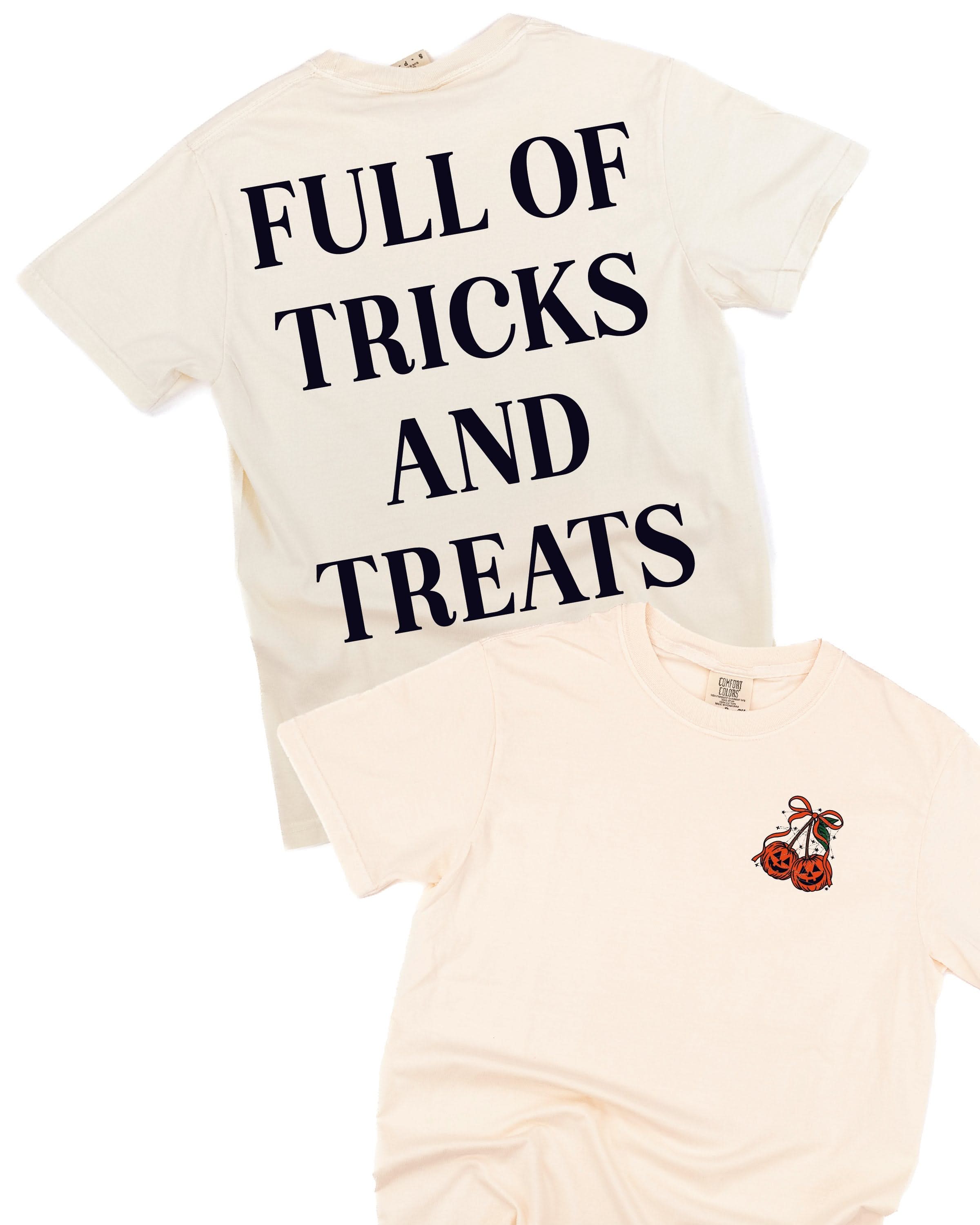 Full of Tricks and Treats (pf&b) - Comfort Colors Tee Little Mama Shirt Shop