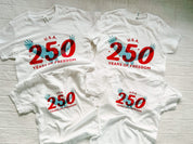 USA 250 Years of Freedom Patriotic Graphic Tee - Child Tee Little Mama Shirt Shop LLC