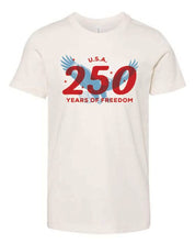 USA 250 Years of Freedom Patriotic Graphic Tee - SET Little Mama Shirt Shop LLC