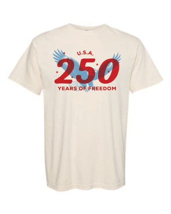 USA 250 Years of Freedom Patriotic Graphic Tee - SET Little Mama Shirt Shop LLC