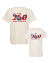 USA 250 Years of Freedom Patriotic Graphic Tee - SET Little Mama Shirt Shop LLC