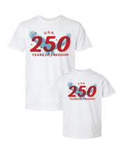 USA 250 Years of Freedom Patriotic Graphic Tee - SET Little Mama Shirt Shop LLC