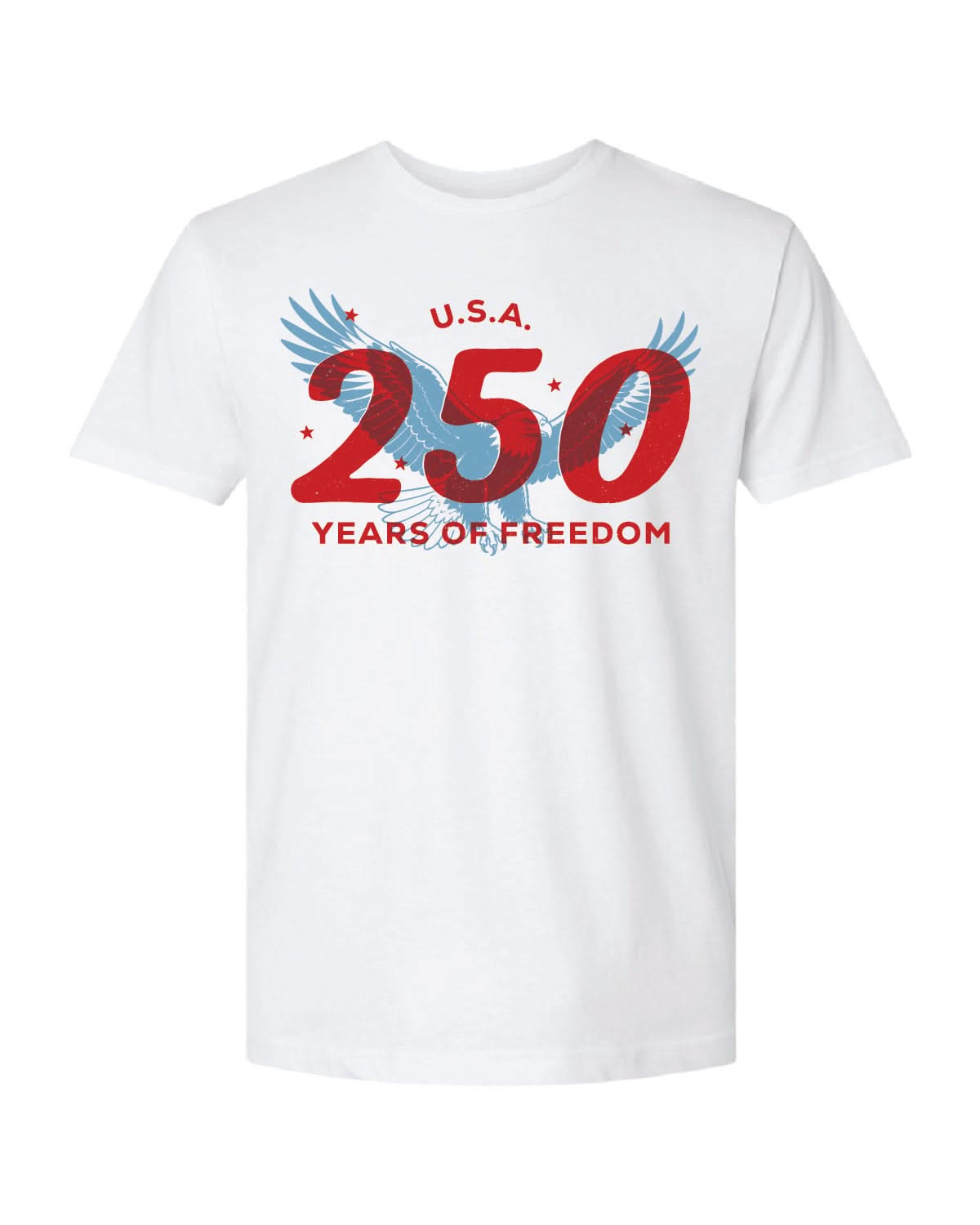 USA 250 Years of Freedom Patriotic Graphic Tee - SET Little Mama Shirt Shop LLC
