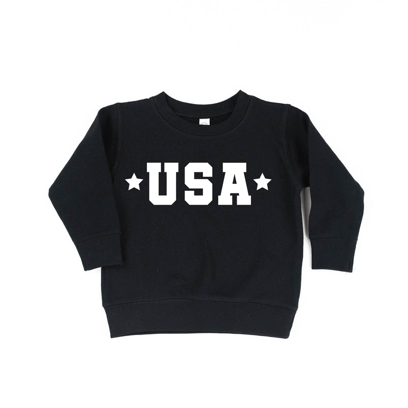 USA (Block Font - Two Stars) - Child Sweater