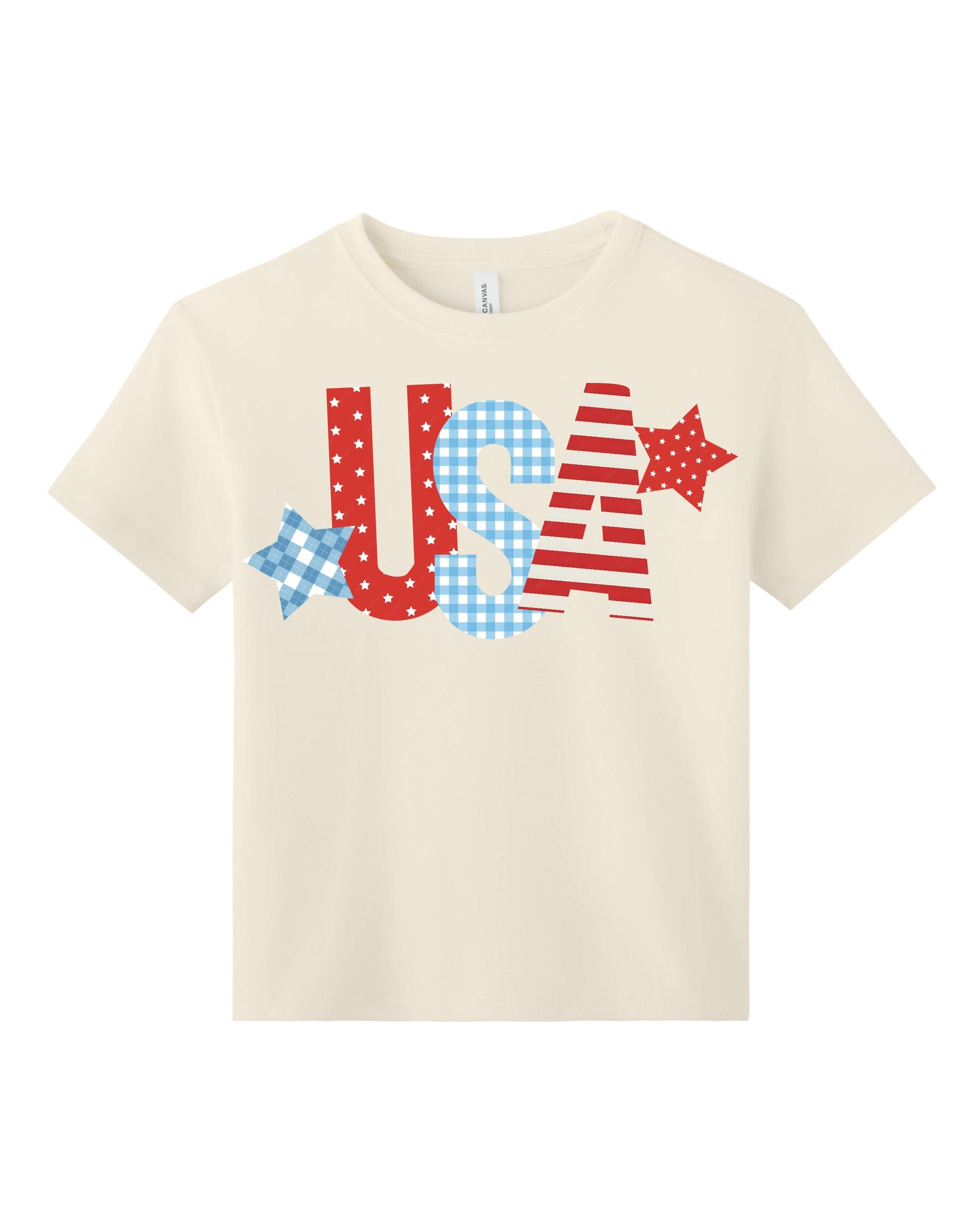 USA Patchwork - Coordinating Set Little Mama Shirt Shop LLC