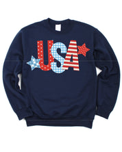 USA Patchwork - Adult Basic Fleece Little Mama Shirt Shop LLC