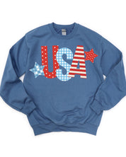 USA Patchwork - Adult Basic Fleece Little Mama Shirt Shop LLC