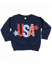 USA Patchwork - Child Sweater Little Mama Shirt Shop LLC