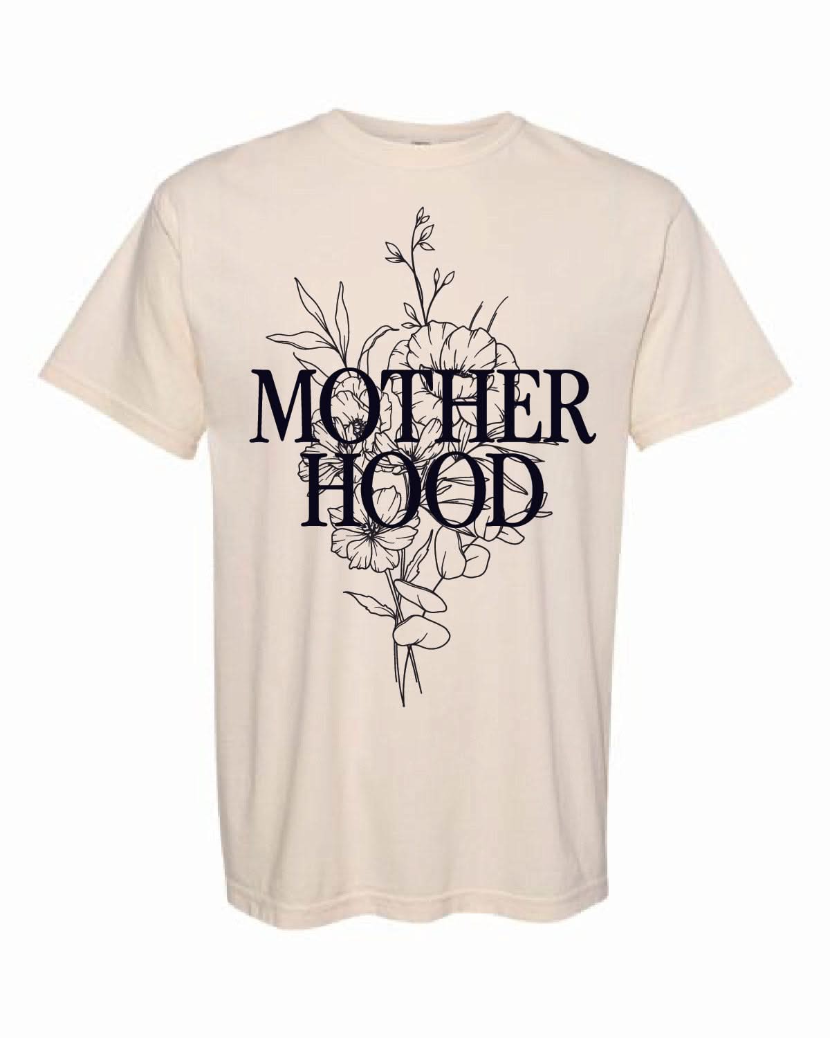 Motherhood - Floral Comfort Colors Tee Little Mama Shirt Shop LLC