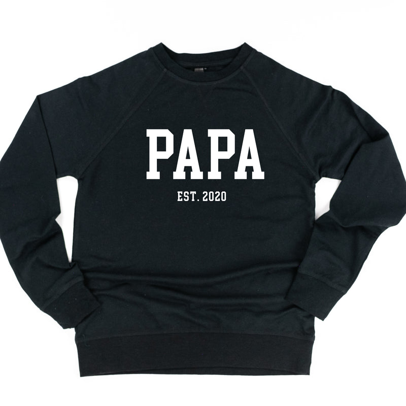 PAPA - EST. (Select Your Year) - Lightweight Pullover Sweater